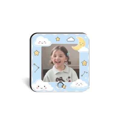 Personalized Birthday Gift for Daughter & Son Customized Musical Fridge Magnet with Photo Music Player Music Box Fridge Magnet Return Gift for Kids